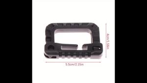 2Pcs D-Ring Multipurpose Locking Carabiner Clips Hanging Hook Backpack Buckle Attach Snap Lock Camp Keychain