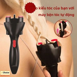 Máy Tết Tóc Điện Cầm Tay Không Dây Tự Động Tạo Kiểu Nhanh Dùng Cho Nhà Và Du Lịch Chất Liệu ABS