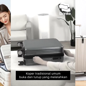 Danke Top Load Signature 28inch H9860-28 - Koper 28in Buka Atas Anti Gores Baret Pecah Tahan Banting Peyok Ringan 4 Roda Kuat Putar 360 derajat Bagasi Pesawat Tas Traveling Makeup