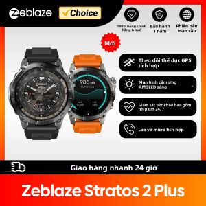 Đồng Hồ Thông Minh Zeblaze Stratos 2 Plus GPS Màn Hình AMOLED 1.43  Với La Bàn Máy Đo Độ Cao Khí Áp Bluetooth Chức Năng Gọi Theo Dõi Sức Khỏe
