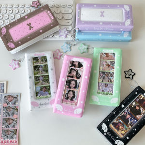 Star Bow Photo Booth Frames Multicolor Photo Booth Album For 2x6 Inch Photo Cute Wedding Album Bookmark Holder 20 Pages 40 Photo