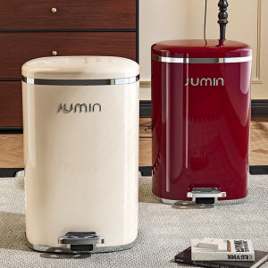 Pedal Press Trash Can Household Plastic Luxury Lidded