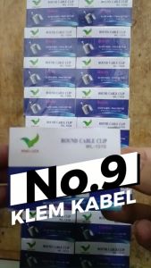 Klem Kabel No 9 Paku Beton Clam Cable 9 Mm