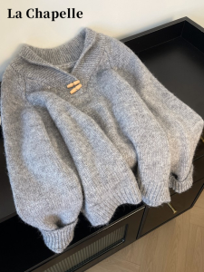 La Chapelle | Áo Sweater Len Dài Tay Mềm Mại và Sang Trọng cho Nữ