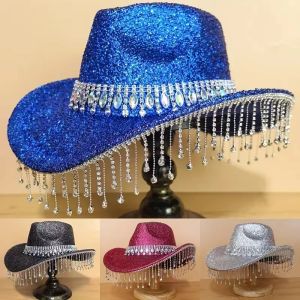 New Western cowboy hat for mens Ladies Gentleman Cowgirl wide-brimmed bell Jazz retro wide-brimmed hat for men or woman