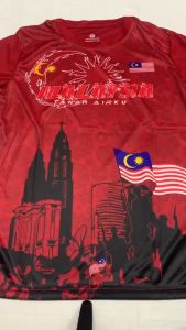BAJU JERSI MERDEKA MALAYSIA DEWASA BERLENGAN PENDEK **M-4XL