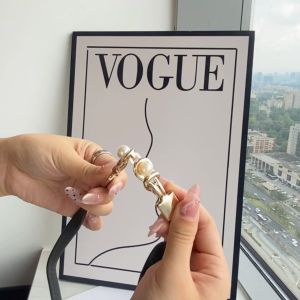 Korean Version Pearl Buckle Women Belt thin Elastic Dress Belt for Women Fashion thin Waistband Decoration