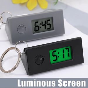 Đồng hồ điện tử kỹ thuật số Im Lặng Sáng Mini Xách Tay Đồng hồ điện tử kỹ thuật số học sinh kỳ thi Nghiên Cứu Thư Viện Đồng hồ bỏ túi Màu Xanh Lá Cây Màn hình LCD đèn nền