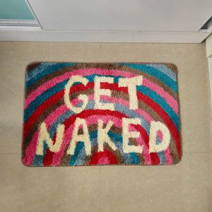 VIKAMA Faux Cashmere Get Naked Carpet นุ่มสบาย มันเป็นของตกแต่งบ้านข้างอ่างอาบน้ําในห้องโถงทางเข้า