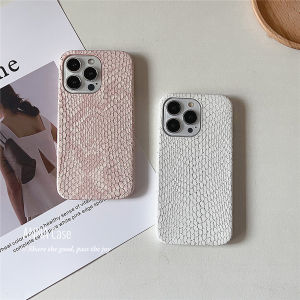 Luxurious Gold Thread Snake Skin Pattern  Case Customizable Personalized Protection Cover for  16/15Promax 12/13Promax New Model 11 Thin 14Pro
