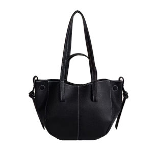 Leacat กระเป๋าหนังนิ่มทรงปีกแบบพรีเมี่ยมเซนส์ กระเป๋าถือความจุขนาดใหญ่สำหรับเดินทาง กระเป๋าผู้หญิง