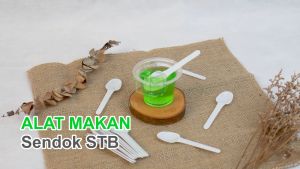 [100 PCS] Sendok STB Putih Susu Isi 100 Pcs Sendok Jelly Ice Cream Pudding Es Krim