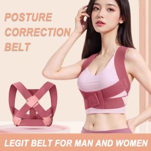 Back Posture Corrector Shoulder Adjustable Correct Posture Sports Support Belt Belt to Prevent Humpback Protection Spinal Pain Relief Correction Belt Women Men Back Shoulder