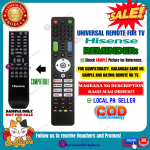 HISENSE LED TV REMOTE Control [**Mag Basa B4 Umorder**] Ready to Use UNIVERSAL 29E22/ 32D22/ 32D36/ 20D50/ 32D52/ 40D52 TV REMOTE HISENSE alluremarketplace2nd