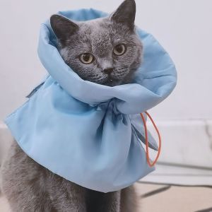 Elizabethan Cat Contraceptive Collar Anti-Licking Flea Removal Short British Cat Neck Ring Dog Pet Supplies Pet Home Products