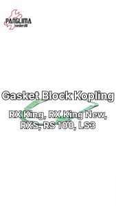 Gasket Block Kopling RX King Old-Lama & RXS & RS 100 & LS3 Packing-Paking Blok Kupling