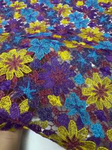 African Cord Lace Fabric 2026 High Quality Nigerian Embroidered Water Soluble Lace for Women Wedding Dresses Sew