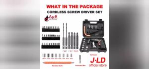 [BISA COD] MAILTANK BOR OBENG BATERAI - JLD Cordless Screwdriver 42Volt 47 pcs - Obeng Bor Baterai GTOOLS
