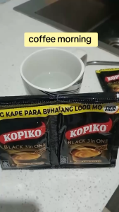 KOPIKO BLACK 3 IN 1 STRONG and RICH COFFEE MIX 40g/TWINPACKS