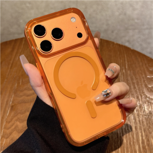 FENGNABAO | Magnetic Transparent Full Protection Shockproof Ultra-thin Soft Silicone Aesthetic iPhone Case