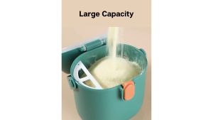 Toki - Portable Baby Milk Powder Container Box With Spoon Infant Newborn Bekas Susu Bayi Multipurpose Baby Food Storage Portable Box Tank