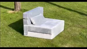 Foldable Easy-to-clean Chennile Sofa Bed