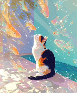 500/1000/1200/2000PCS Jigsaw Puzzle Beautiful Cat Face Portrait Scene For Adults Perfect For Quiet Evening Activity