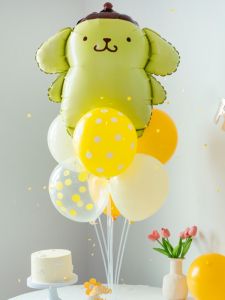 Sanliou Cartoon Theme Sanrio Balloon Table Drifting Column Birthday Decoration Scene Layout Pom Pom Purin Miloti