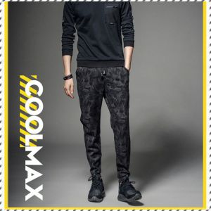 กางเกงลําลองฤดูร้อน กางเกงฮาเร็มขายางยืด แนวโน้มขอบเอวกางเกงลําลอง ผูกเท้ากางเกงเก้าส่วน ผอมบาง