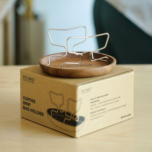 เก้าอี้กรองกาแฟแบบแขวนหู PICARO สำหรับใช้ในกลางแจ้ง พร้อมชั้นวางแก้วแบบพกพา ชิ้นส่วนเครื่องมือตัดสินใจสำหรับการต้มกาแฟแบบมืออาชีพ