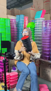 CALISTA MANGKOK PLASTIK MIE RAMEN JEPANG BESAR MELAMIN HITAM MANGKOK MIE AYUMI