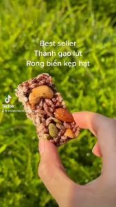 [Miễn ship] 1kg Thanh gạo lứt loại 1 siêu giòn ăn vặt ăn healthy vị rong biển và vị chà bông