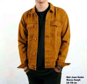 Jaket Jeans Tebal Pria Jaket Denim Cowok M~Xxxl: Hijau Maroon Kuning Biru Tua Biru Muda Abu-abu Hitam Biru Tua.