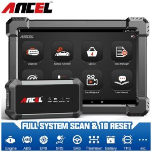 【For Proton/Perodua】ANCEL X7 OE-Level Obd2 Scanner Full System Diagnostic Tool Quick Scan&Erase Fault Code Turn Off Warnning Lights Car Ecu Reset Tool Odb Scanner Bluetooth Wifi Scanner