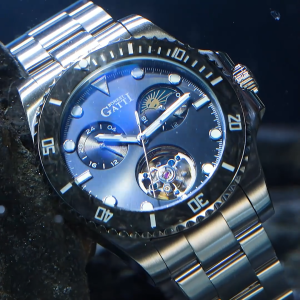 【2 year warranty】BONEST GATTI Mens Mechanical Wristwatch Submariner Series BG8003