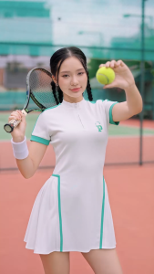 Váy Thể Thao Nữ PILI PKP004DREWW24 Chất Liệu Co Giãn Thoáng Khí Xếp Ly 2 Bên