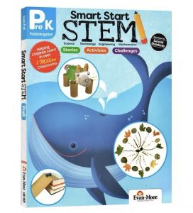 Evan-Moor Smart Start STEM PreK/GK/Grade1 Workbook Ages 3-6