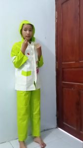 Jas Hujan Anak Perempuan 10 Tahun Setelan Jaket Celana