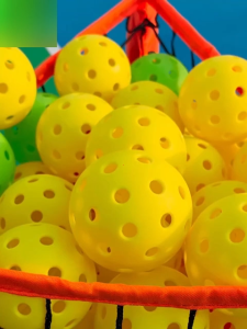 Bóng pickleball chuẩn thi đấu loại bóng đúc liền khối 40 lỗ 26 gram đường kính 74mm độ nảy ổn định độ bền cao