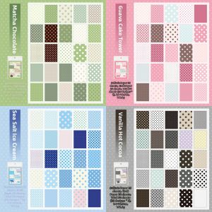 Yuxian | Retro Dotted Decorative Paper for Scrapbooking