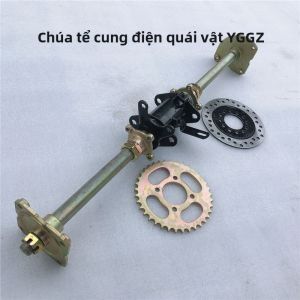 Bộ Cầu Sau Xe Bốn Bánh Beach Kart Phụ Kiện Lắp Ráp Bánh Phanh Đĩa Tay Lái Xe Máy Bánh Xe Trục Bánh Xe Trục Phanh Đĩa 745MM