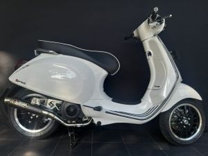 Knalpot Vespa Matic 150 3v Type M50 Black Series Shijiro Racing Original