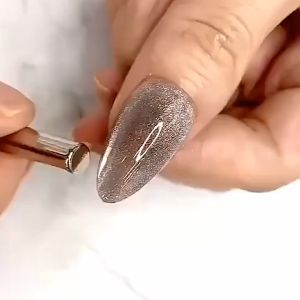 Magnet Mata Kucing mini Nail Art tools magnet silinder bulat kecil panjang Gel Polish Kutek gel