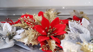 2026 Christmas Flower New Year Home Decor Wedding Christmas Tree Decoration Artificial Flower Party