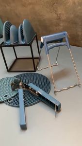 เครื่องมือทำครัวหนีบแผ่นหนีบแผ่นหนีบจับจานกันโดนลวกไม่ลื่นหนีบกาทราย ชามสแตนเลส