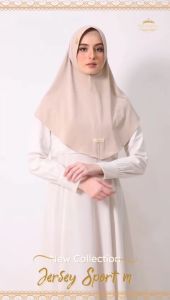 HIJAB SPORT SIZE M VALENSHA QUEEN KERUDUNG JERSEY MINI IKKA MEMEI