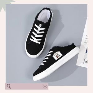 ของมัน รองเท้าผ้า เชือกผูกรองเท้า สำหรับสุภาพสตรีทรงสวยน่ารักสไตล์เกาหลี การฉีดฟิลเลอร์ใต้ตา เป็นผ้าใบที่แต่งขอบรองเท้าให้ดูขาดๆเซอร์ๆ เหมาะสมกับทุกลูกค้า สร้างความมั่นใจในความสวยงาม ลดริ้วรอยและความเจ็บปวดของใบหน้า