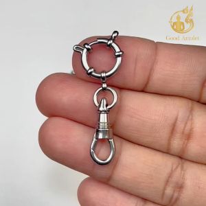 รังดุมห้อยพระ ที่ห้อยพระรังดุมพร้อมสปริงก้ามปูสแตนเลสแท้ ดีไซน์สวยหรู ดูดี แข็งแรง เปลี่ยนพระง่าย