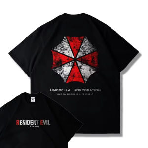 CAPCOM Game PS5 Resident Evil 4 Remastered Short Sleeve T-shirt Mens and Womens Loose Clothes Leon Printed Harajuku Y2k Top