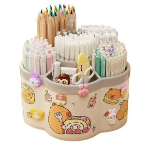 TrueColor | Creative Rotating Multifunction DIY Large Capacity Desk Organizer Luxurious Ins Style
